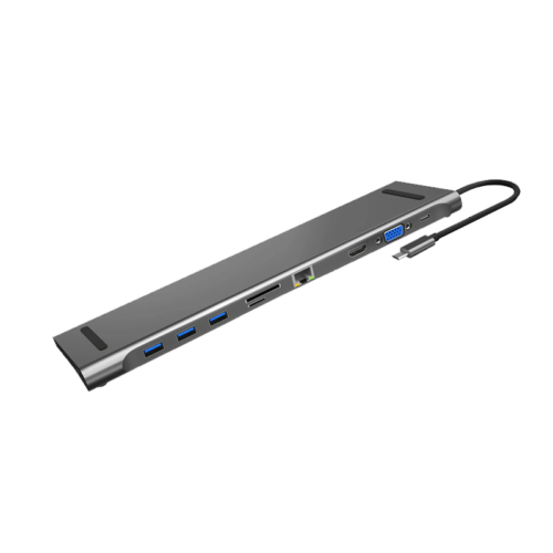هاب 10 پورت USB-C جی سی پال Ultra Slim مدل JCP6204