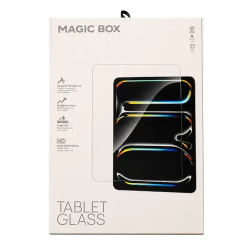 گلس آیپد ایر 8 | 13 اینچ | 2026 | M4 | نصب آسان با قالب | مدل Magic Box برند Magic Box